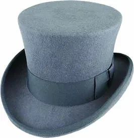 5.5" Premium Mad Hatter Top Hat 100% Australian Wool Felt Magician Tuxedo Cap