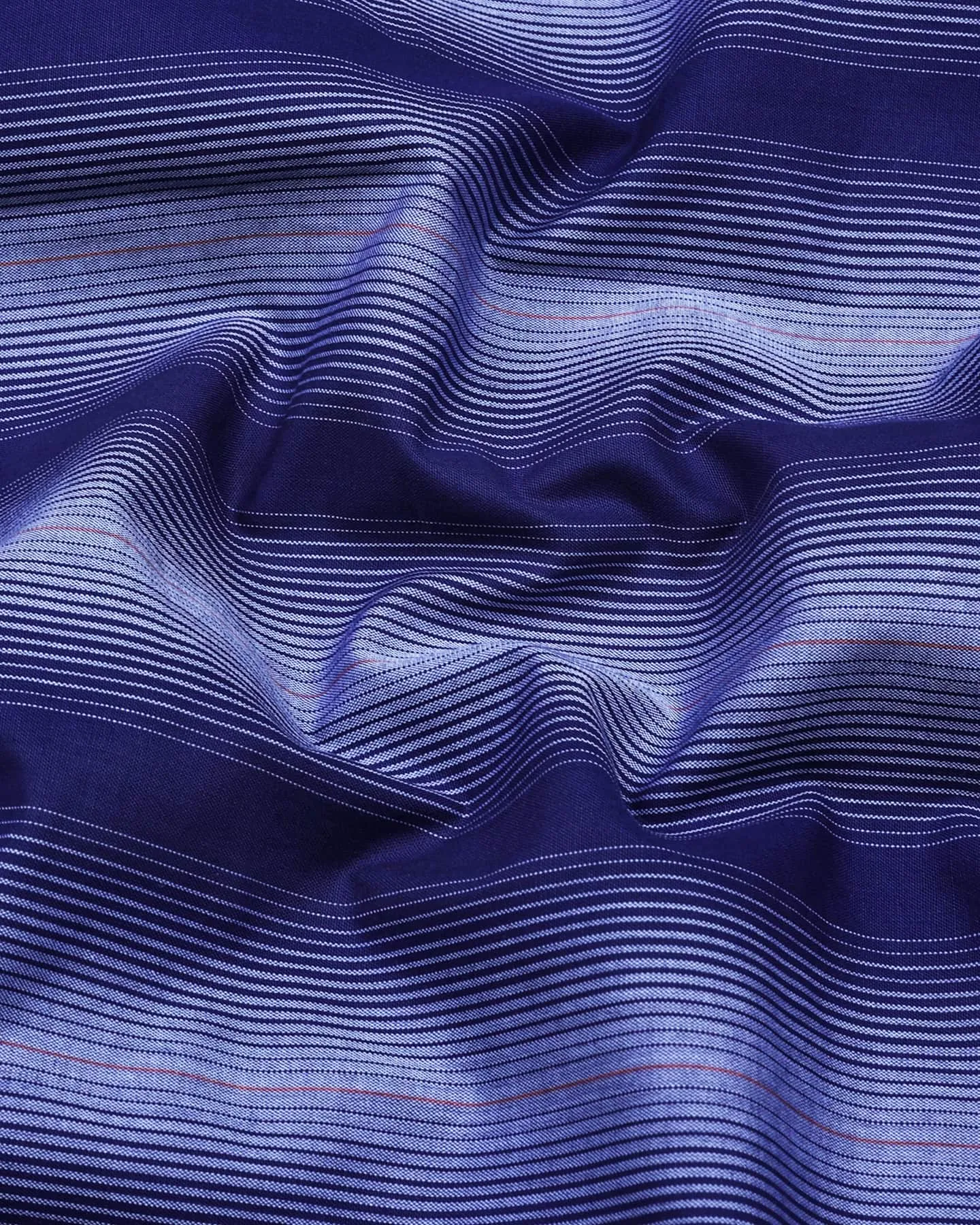 Admiral Blue Multi Stripe Formal Cotton Shirt