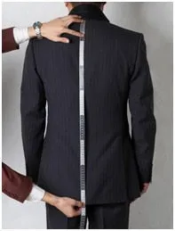Casual Men Suits Grid Pattern Two Button Two Pieces Jacket With Pants