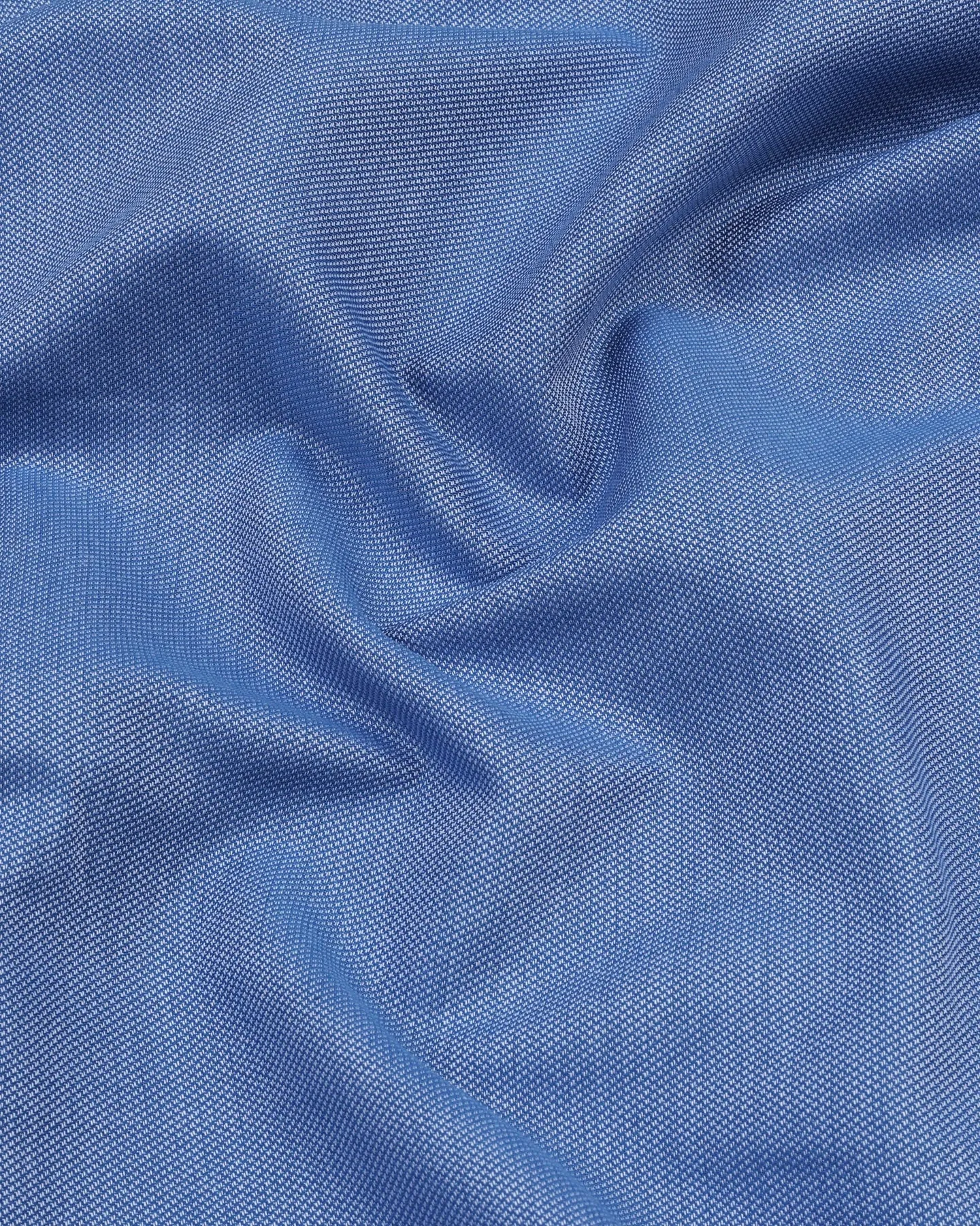 Everton Blue With White Dobby Texture Formal Cotton Shirt