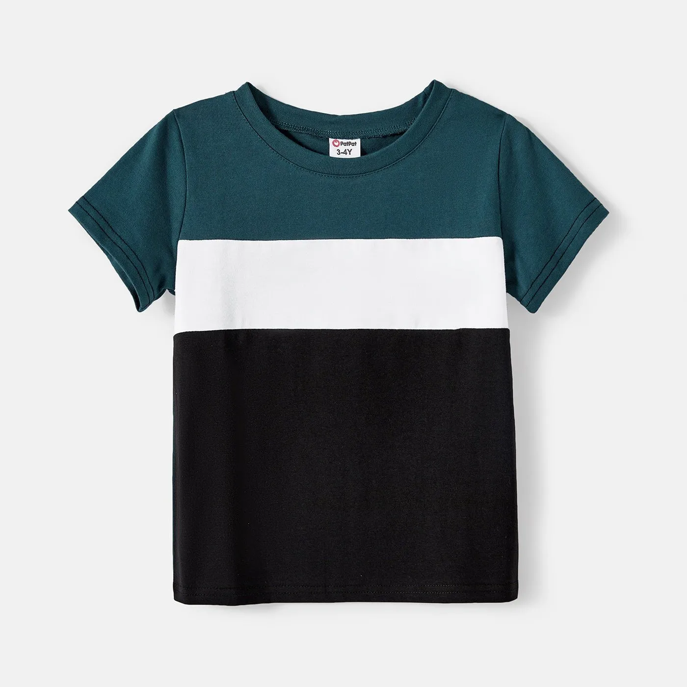 Family Matching Solid Knot Front Cami Dresses and Colorblock Short-sleeve Tee Sets