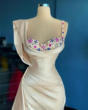Haven Pleats Long Formal Party Evening Dress