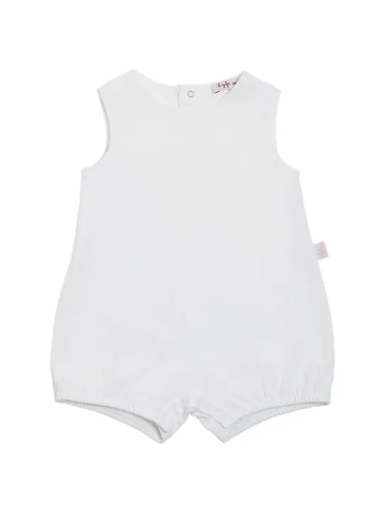 Il Gufo   Cotton jersey romper &amp; linen dress 