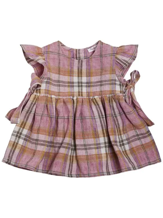 Il Gufo   Cotton jersey romper &amp; linen dress 