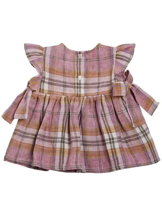Il Gufo   Cotton jersey romper &amp; linen dress 