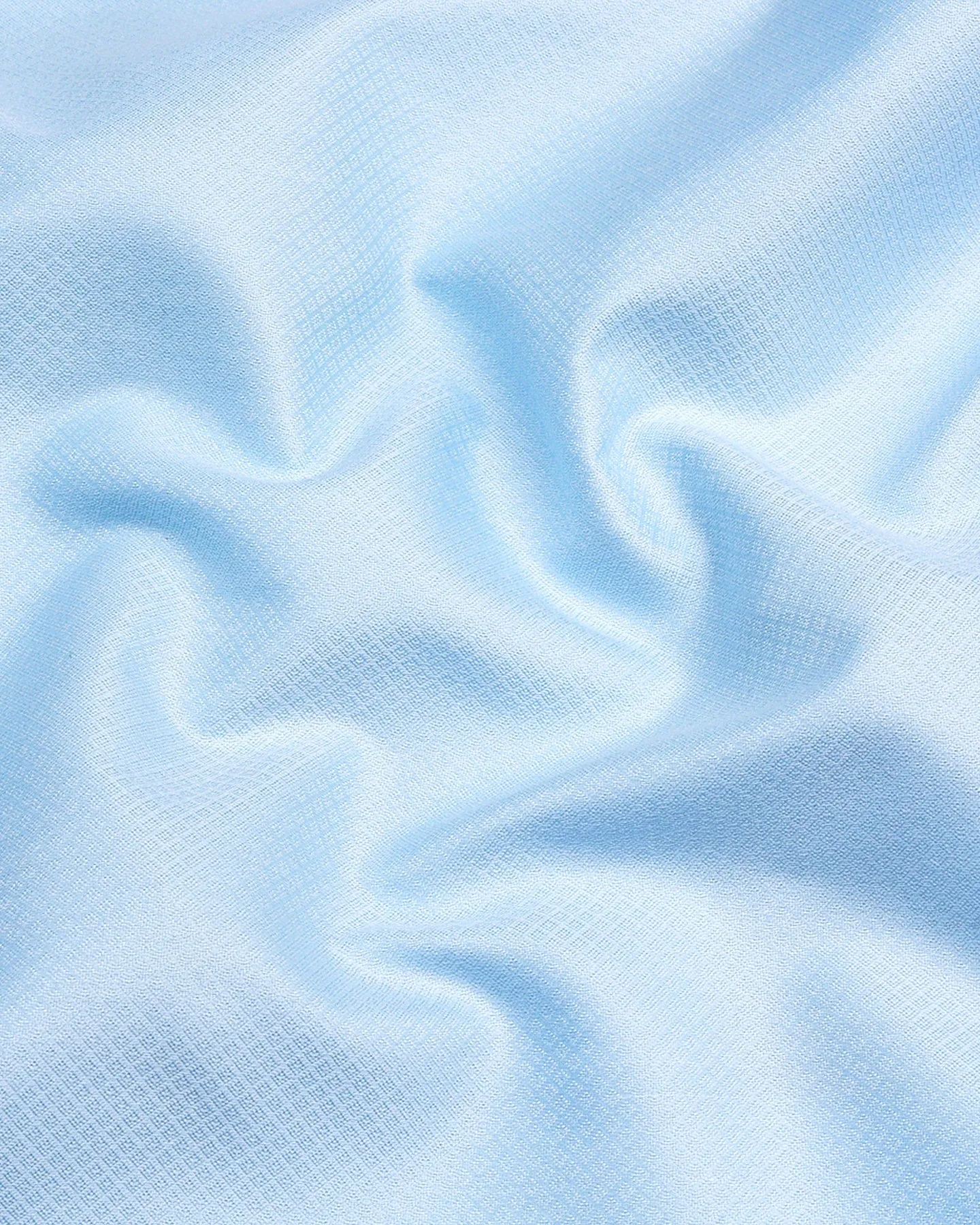 Light SkyBlue Solid Dobby Texture Formal Shirt