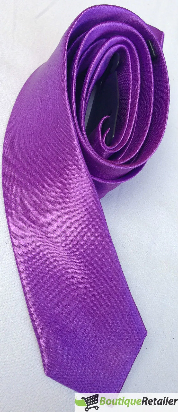 Mens SKINNY TIE Plain Wedding Slim Necktie Formal Casual Narrow Party