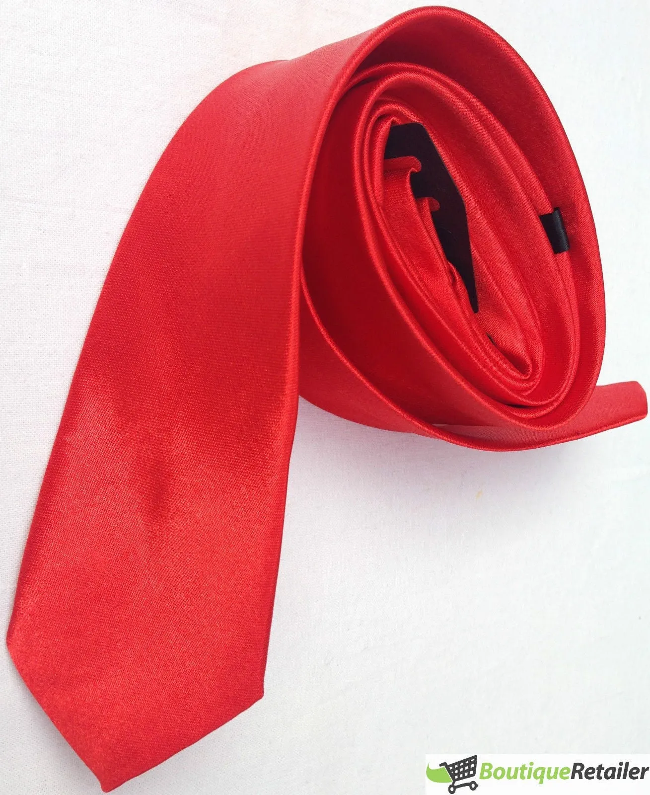 Mens SKINNY TIE Plain Wedding Slim Necktie Formal Casual Narrow Party