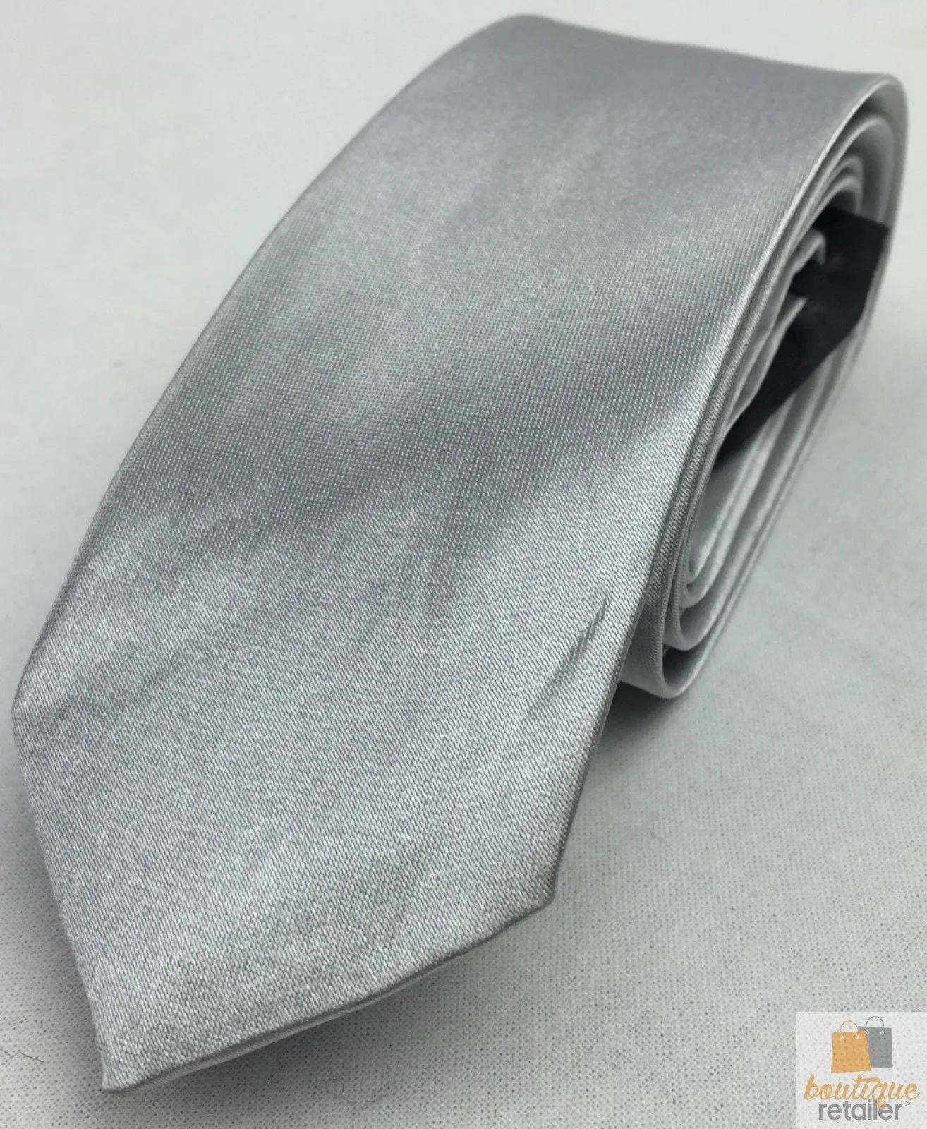 Mens SKINNY TIE Plain Wedding Slim Necktie Formal Casual Narrow Party