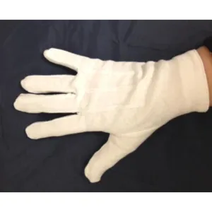 Men's White Dress Gloves with Snap