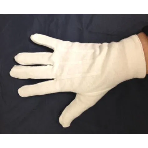 Men's White Dress Gloves with Snap