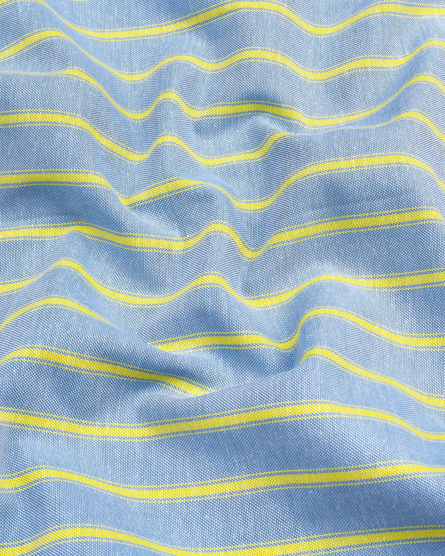 Relish Gray With Yellow Stripe Oxford Cotton Formal Shirt