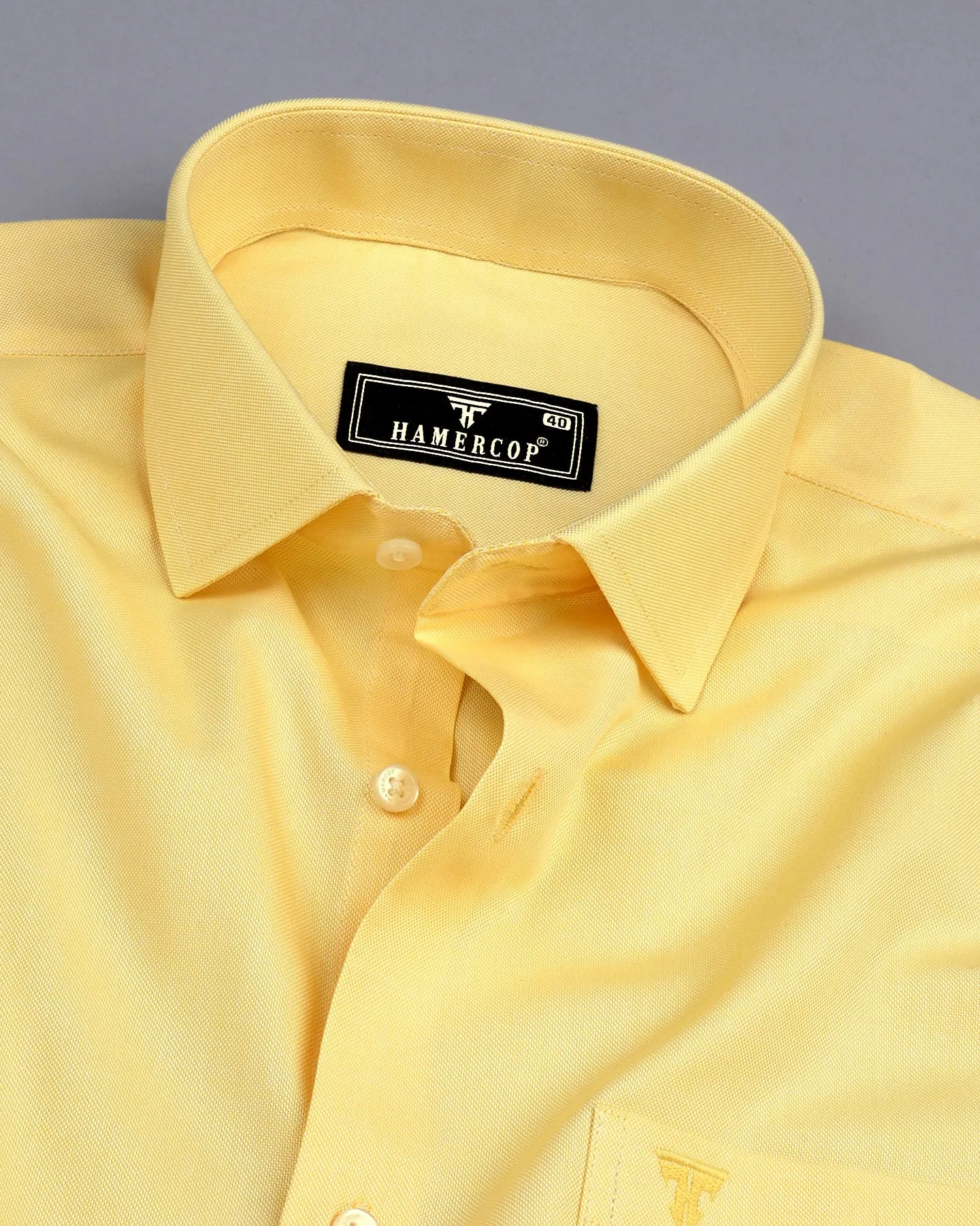 Ripe Banana Yellow Oxford Cotton  Formal Shirt
