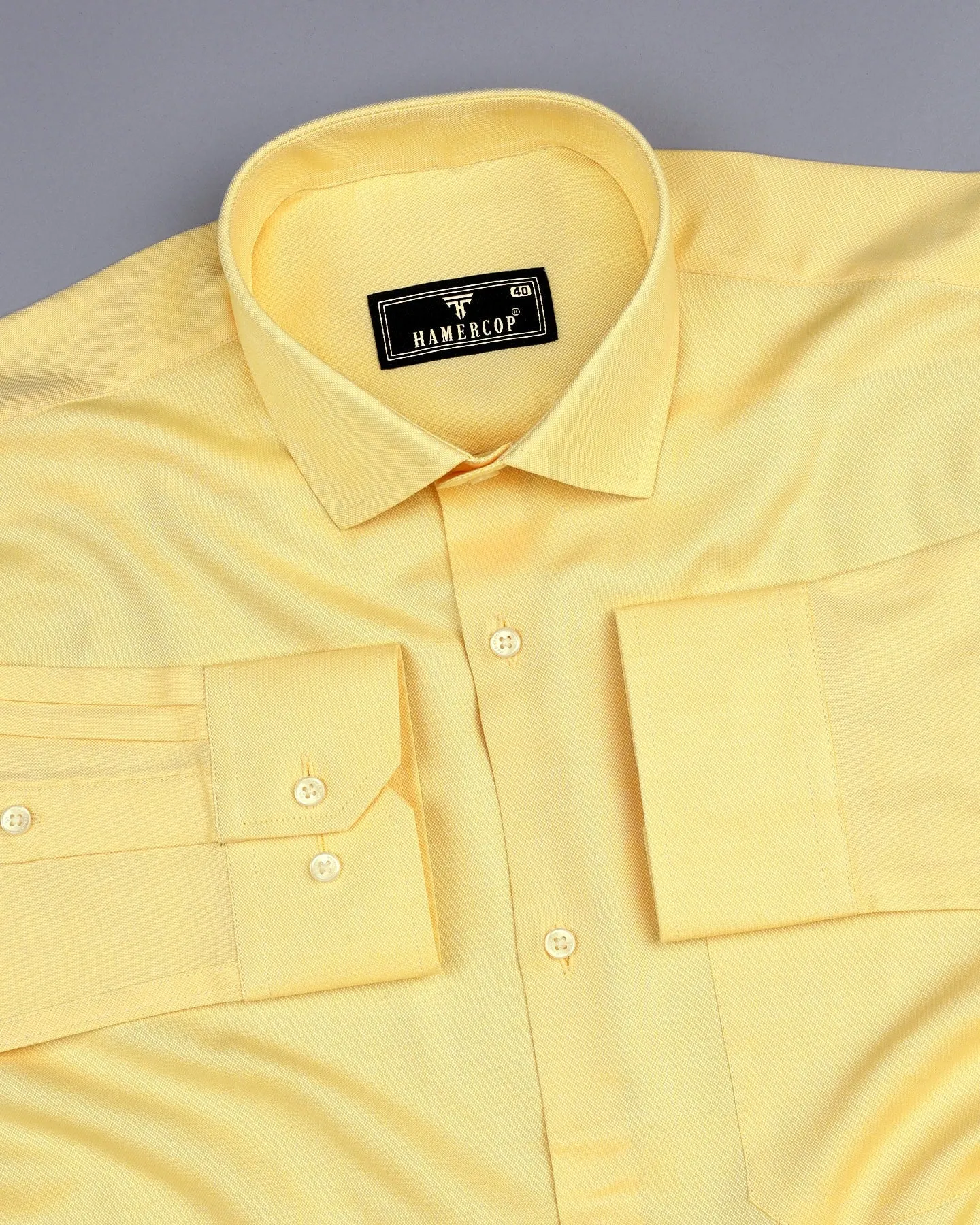 Ripe Banana Yellow Oxford Cotton  Formal Shirt