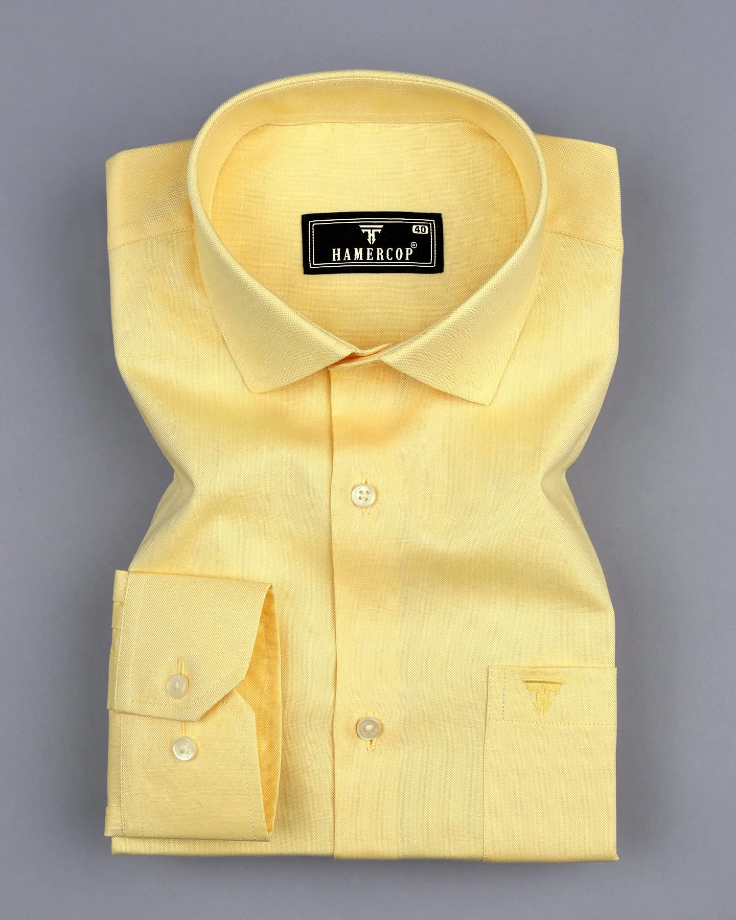 Ripe Banana Yellow Oxford Cotton  Formal Shirt