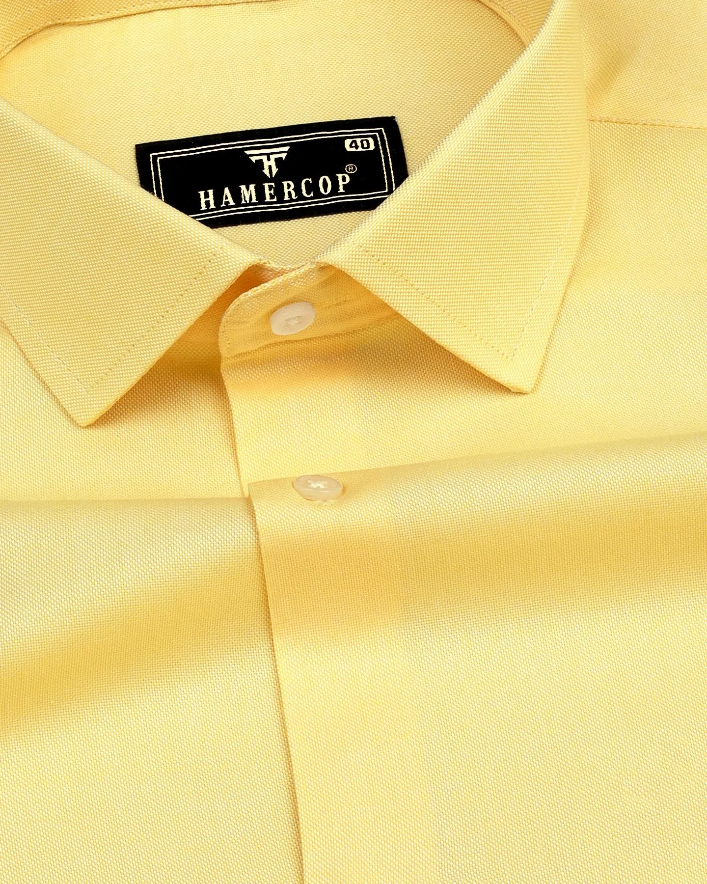 Ripe Banana Yellow Oxford Cotton  Formal Shirt