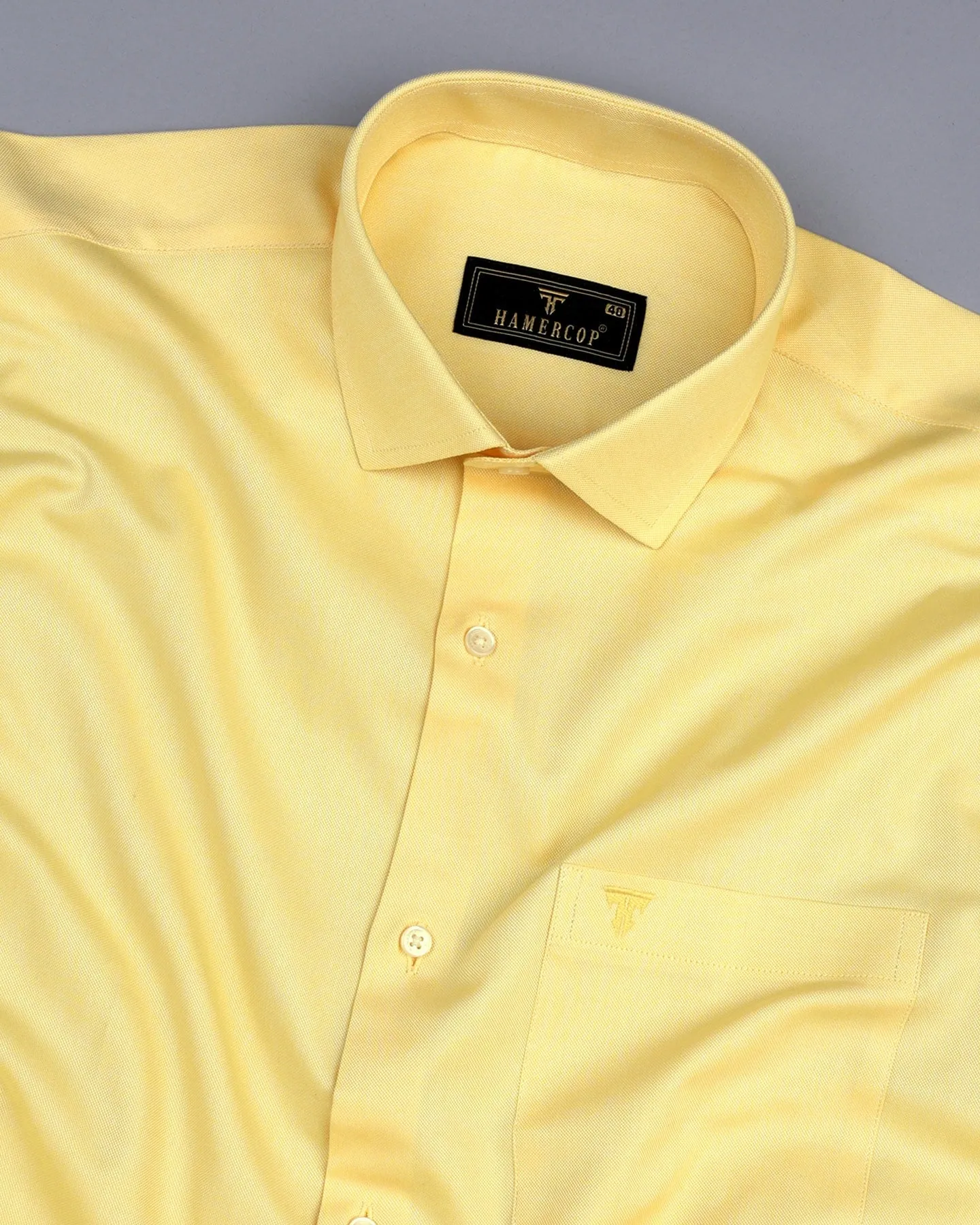 Ripe Banana Yellow Oxford Cotton  Formal Shirt