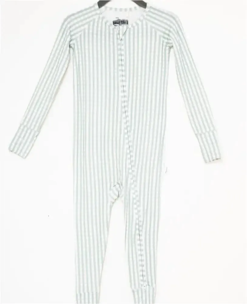 The Uptown Baby - Sleep Romper - Gingham ( Sage)