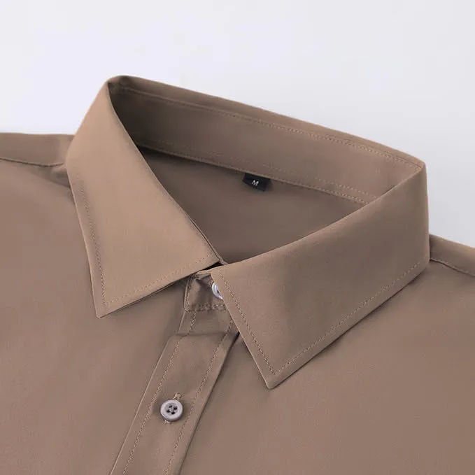 Uniform Unicorn Men's Formal Wood Lake Shirt - Slim Fit Long Sleeve with Pocket | Office Wear | Formal Wear | Daily Wear(Shirt_Wood Lake)